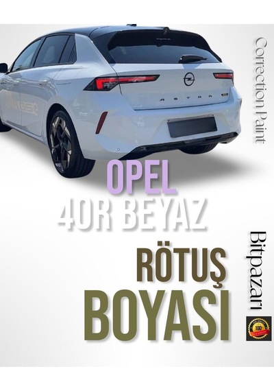 Opel Astra - 40r Beyaz Rötüş Boyası - Otomobil Taş Izi Ve Çizik