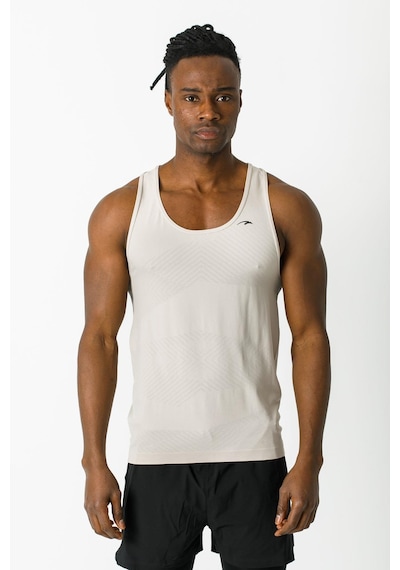 Maraton Active Ekstra Slim Erkek Atlet Yaka Kolsuz Training Taş Rengi Atlet 824011-Taş Rengi