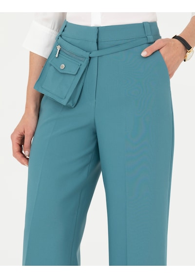 Pierre Cardin Kadın Petrol Pantolon 50273084-vr102 Petrol