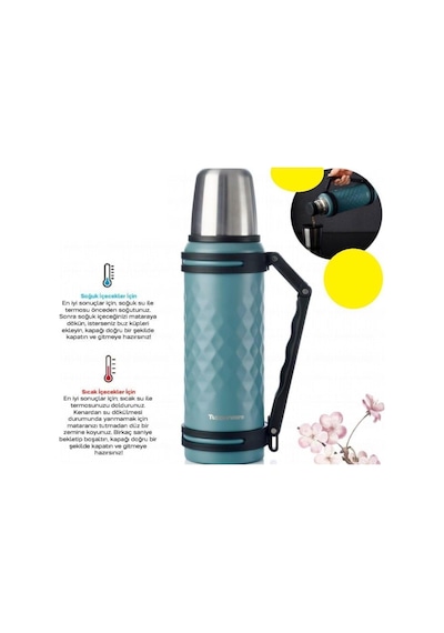 Tupperware Bardaklı Termos 1.2l Çok Renkli