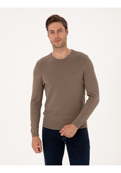 Pierre Cardin Erkek Vizon Kazak /triko 50314192-vr174 Vizon