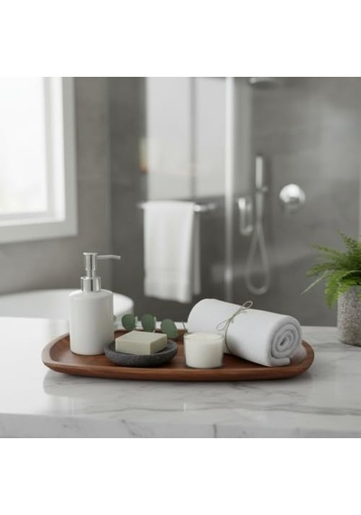 Akasya Ağacı Kayık Sunum Tepsisi 33x20 Cm Ahşap Servis Ve Kahve Tepsisi Peynir, Şarküteri Ve Dekoratif Banyo