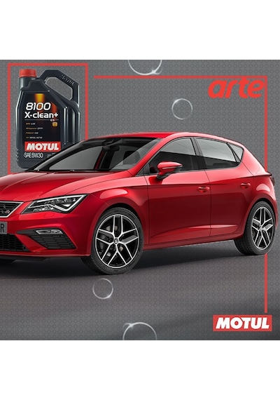 Motul 8100 X-Clean+ 5W-30 Sentetik Motor Yağı 5 L