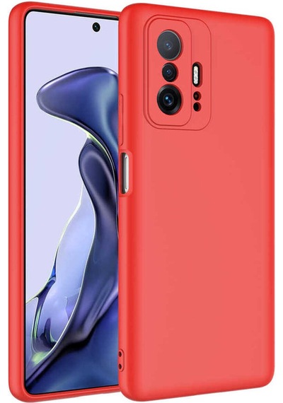 Xiaomi Mi 11t Pro 5g Uyumlu İçi Kadife Kamera Korumalı Renkli Silikon Kılıf