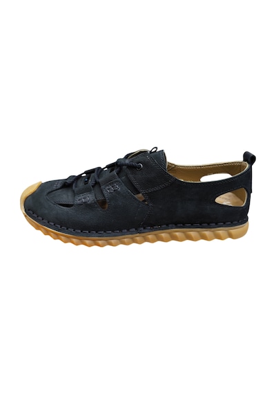 Luis Figo 4487 Siyah Nubuk Açık Ayakkabı