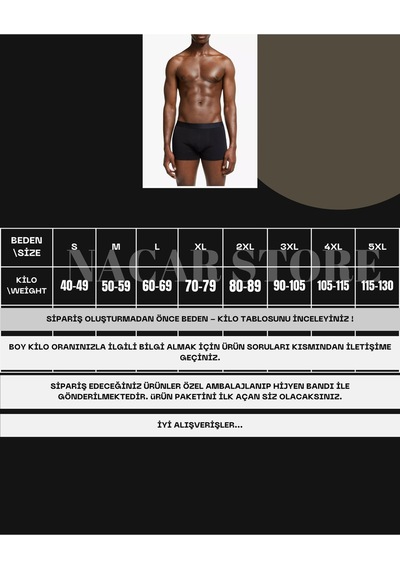 Nacar Store Erkek Ekonomik Likralı 3 Lü Set Atlet Ve Boxer Takımı 3 Atlet 3 Boxer Siyah