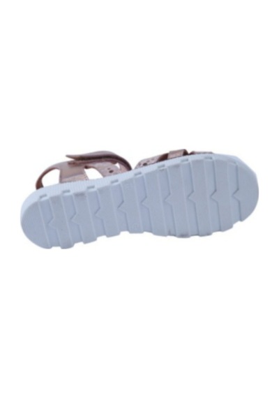 Toddler 0416 Parlak Deri Pudra Kız Sandalet 31-35 Pudra