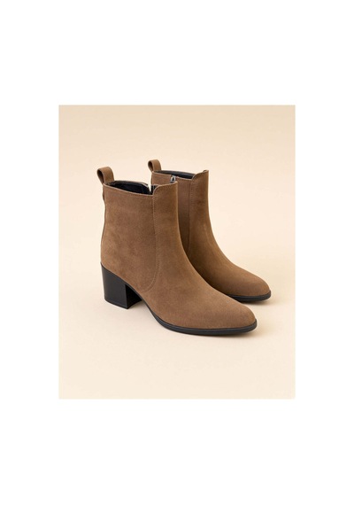 37brandshoes Süet Bilek Botlar Bej Bej