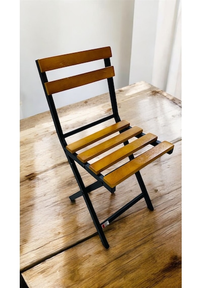 Balkon Bahçe Mutfak Bistro Set Katlanır Masa-sandalye 1 Adet Sarı