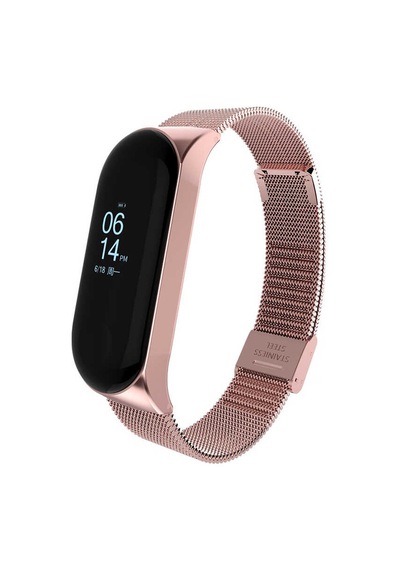 Xiaomi Mi Band 5 Uyumlu Krd-06 Metal Mkst Kordon-gold