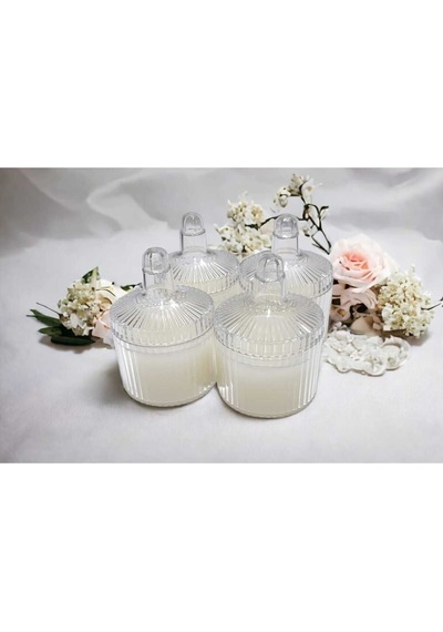 Bernami Vazo Pinterest 24 Adet Mumlu Mika Şekerlik Kutu-plastik Şeffaf Hediyelik Mum Kutu Hediyelik Mum, Nikah Şekeri Diğer
