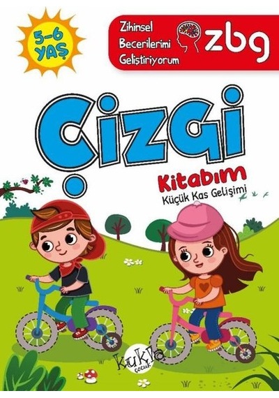 5 - 6 Yaş Çizgi Kitabım - Küçük Kas Gelişimi - ZBG Zihinsel Becerilerimi Geliştiriyorum - Buçe Dayı - Kukla