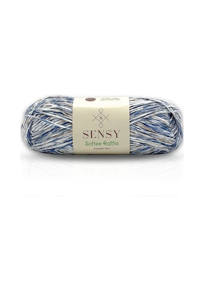 Premium Softee Raffia Yumuşak Çok Renkli Rafya İp Kağıt İp Ebruli El Örgü İpi Hobi İp Okyanus