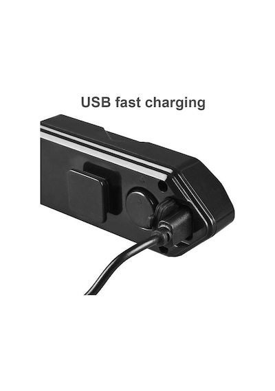 Akıllı Bisiklet Dönüş Sinyali Bisiklet Arka Lambası Akıllı Usb Bisiklet Şarj Edilebilir Arka Işık Uzaktan Kumanda Led Uyarı Lambası Siyah
