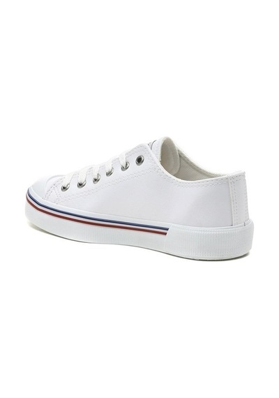 U.S. Polo Assn. U.S.POLO PENELOPE PU WT SUNİ DERİ ((KETEN DEĞİLDİR)) SPOR AYAKKABI Beyaz