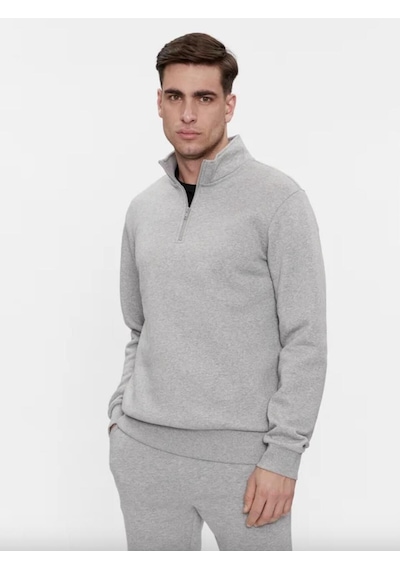 Only & Sons Erkek Onsceres Half Zip Yarım Fermuar Sweatshirt-22019055 Gri Only & Sons Erkek Onsceres Half Zip Yarım Fermuar Sweatshirt-22019055 Gri