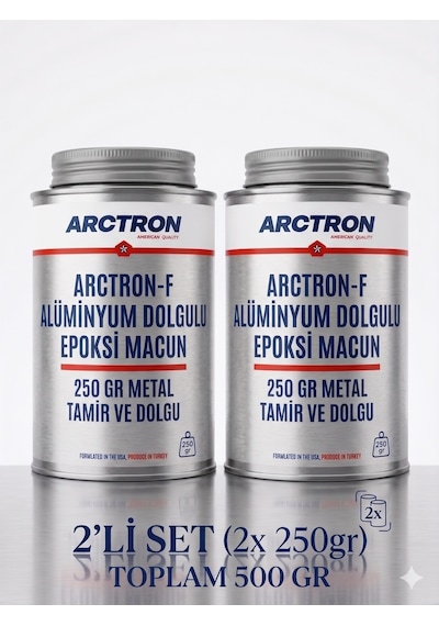 Arctron F Alüminyum Dolgulu Epoksi Macun 500 Gr