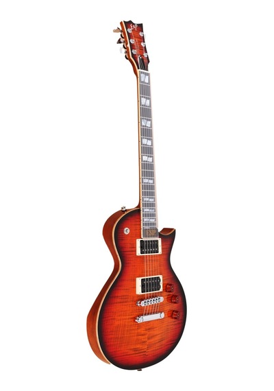 Esp Ltd Euscecfmc17s1 Esp Usa Eclipse Tiger Eye Sunburst Kaplan Gözü Kaplama Lüks Donanım