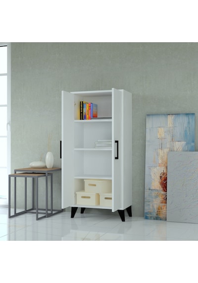 Mobilique % 100 Mdf Çok Amaçlı Kiler Dolabı Beyaz 600-00-105