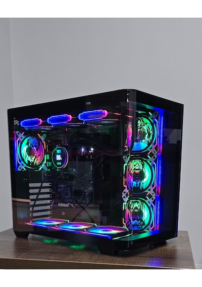 Anime Karakterli 7 Argb Fanlı 750w 80+ Powerlı Siyah Akvaryum Kasa