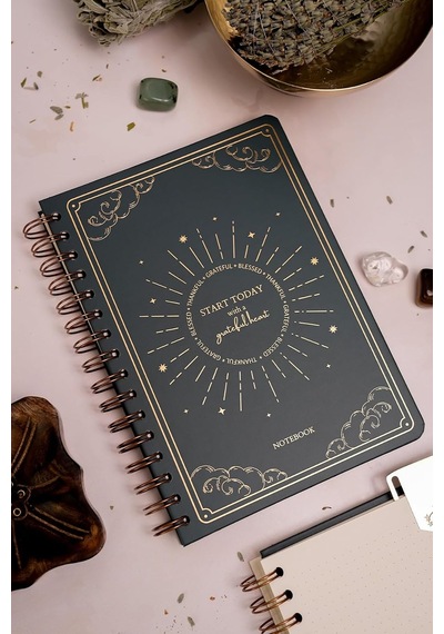 Bullet Journal Edition A5 15x21 Cm Spiralli Noktalı Tarihsiz Not Defteri Güneş Bulut