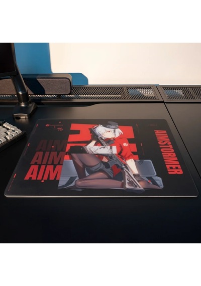 Dream Gamer Aim Stormer Thunder Glass Mousepad - Speed Yüzey Black-500 X 400 Mm