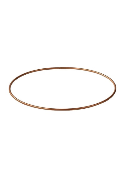 Edora Home 6'lı Metal Yuvarlak Supla, Rose Amerikan Servis, Halka Runner - Paslanmaz Pembe