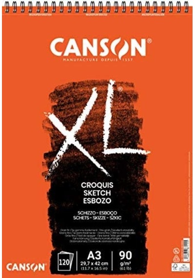 Canson Xl Croquıs 90Gr A3 Eskiz Defteri