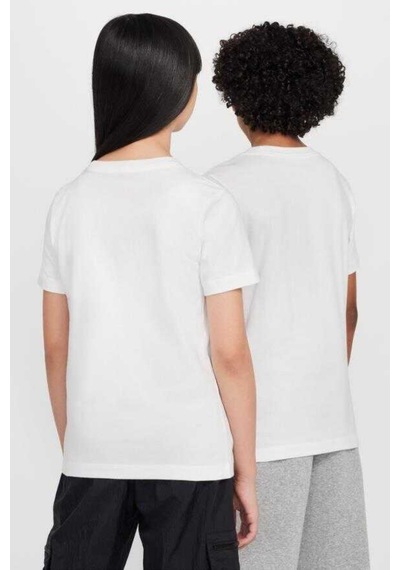 Nike Nsw Tee Futura Lbr Çocuk Spor Tişört Rahat Kesim Fz5177 Beyaz- Siyah