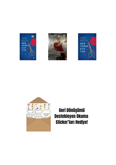 Her Yerde Kan Var Midi Boy + Hayal + Her Yerde Kan Var Ciltli + Okuma Sticker'ları