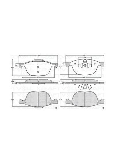 Disk Balata Ford C Max, Volvo S40, Mazda 3 Ön -