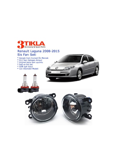 Renault Laguna 2013 Sis Farı Set Oem: 8200074008
