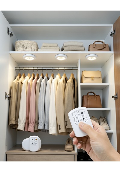 Led Lamba 3'lü Uzaktan Kumandalı Yapışkanlı Beyaz Işık Kopya Çok Renkli 43686053