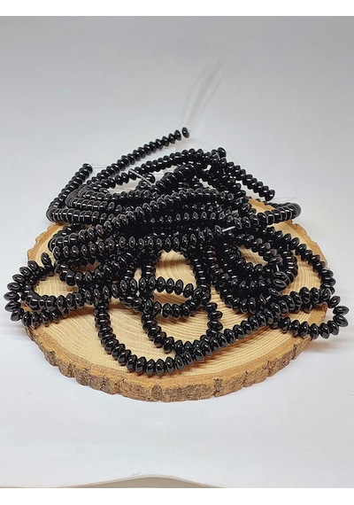 Oniks Taşı Rondela Kesim 4x8mm Parlak Dizi 52946 Çok REnkli