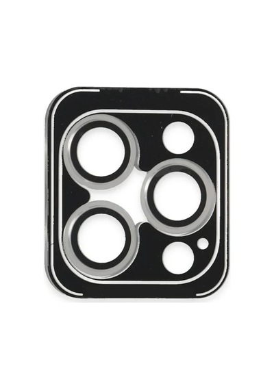 Joko Apple iPhone Uyumlu 16 Pro Max Pvd Metal Kamera Lens - Gümüş standart