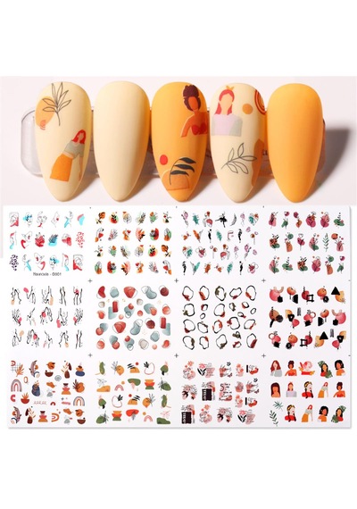 Su Transferli Nail Art Sticker D001 51025-1