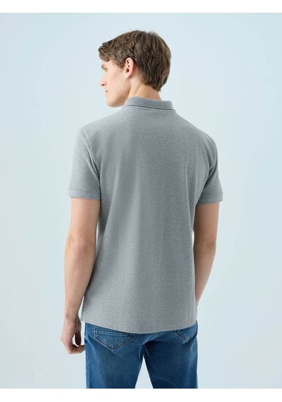 Loft Regular Fit Gri Erkek Polo Yaka T-shirt Lf2036745