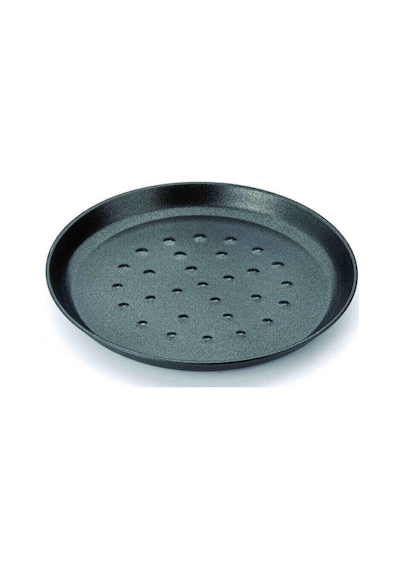 Delikli Pizza Tava 26 Cm Siyah