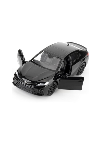 Uzak Doğu Serisi Toyota Camry Siyah Açılır Kapılar Diecast Çek Bırak Metal Model Araba 11 Cm 1:32