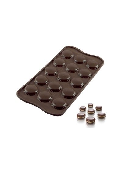 Silikon Çikolata Kalıbı Ve Mini Makaron Silikon Kalıbı Silikon Kahverengi Diğer