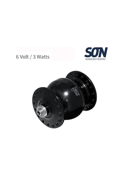 Shimano Son 28 Dinamo Göbek V-fren 6v 3.0watt 36d Qr Siyah Siyah
