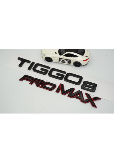 Dk Tuning Chery Tiggo 8 Pro Max Bagaj Kırmızı Siyah Abs Yazı Logo Amblem Bagaj Arma
