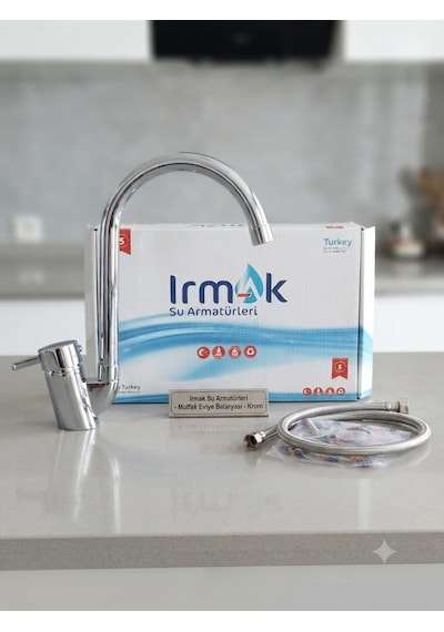 Irmak Su Armatürleri Krom Kaplama Evye / Mutfak Bataryası - Musluk Seti Montaj Ekipmanları Dahil Su Tasarruflu Diğer