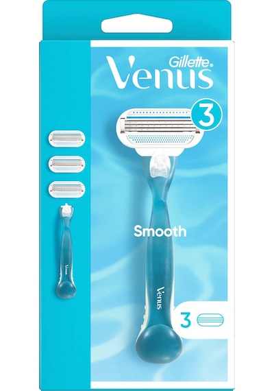 Gillette Venüs Smooth Kadın Tıraş Makinesi + Yedek Başlık 3'lü