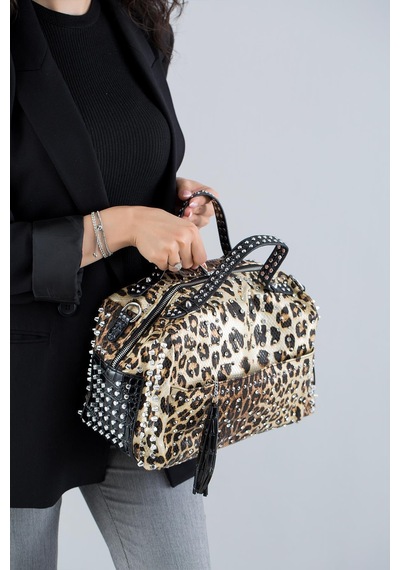 Kriste Bell 26774 Krıste Bell Çanta Leopar