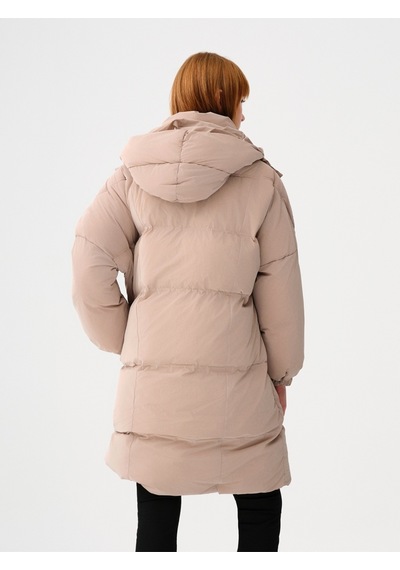 Loose Fit Kadın Mont Taş