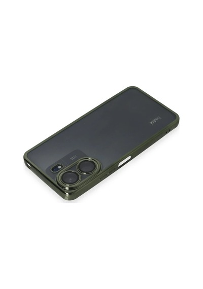 Xiaomi Redmi 13c Kılıf Razer Lensli Silikon - Yeşil 0.2M-Çok Renkli