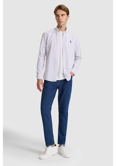 U.S. Polo Assn. U.s. Polo Assn. Erkek Lila Gömlek Desenli 50324659-vr034