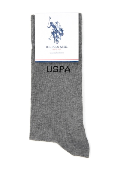 U.s. Polo Assn. Erkek Gri Melanj Çorap Soket 50318209-vr086 Grı Melanj