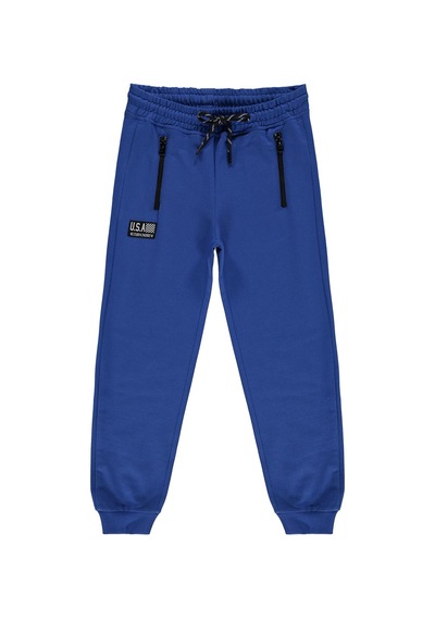 Silversun Kids Silversun Cepli Etiket Armalı 8-13 Yaş Eşofman Altı - Mavi Saks Mavisi